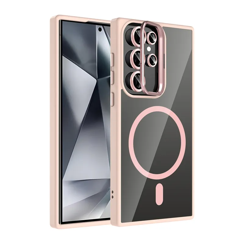 Joko Galaxy S25 Ultra Remim Lensli Magsafe Standlı Kapak - Pembe