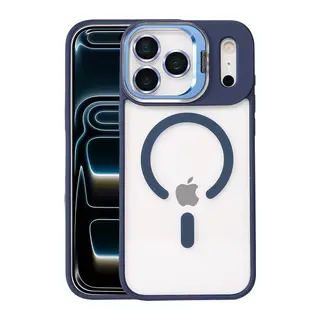 Joko İphone 17 Pro Remim Lensli Magsafe Standlı Kapak - Lacivert