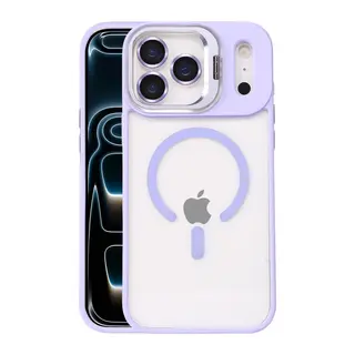 Joko İphone 17 Pro Max Remim Lensli Magsafe Standlı Kapak - Lila