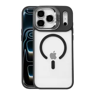 Joko İphone 17 Pro Max Remim Lensli Magsafe Standlı Kapak - Siyah