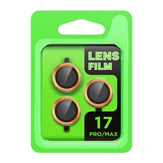 İphone 17 Pro Raze Metal Kamera Lens - Turuncu