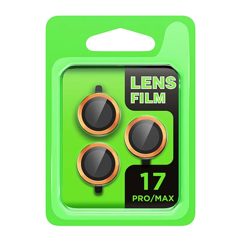 İphone 17 Pro Raze Metal Kamera Lens - Turuncu