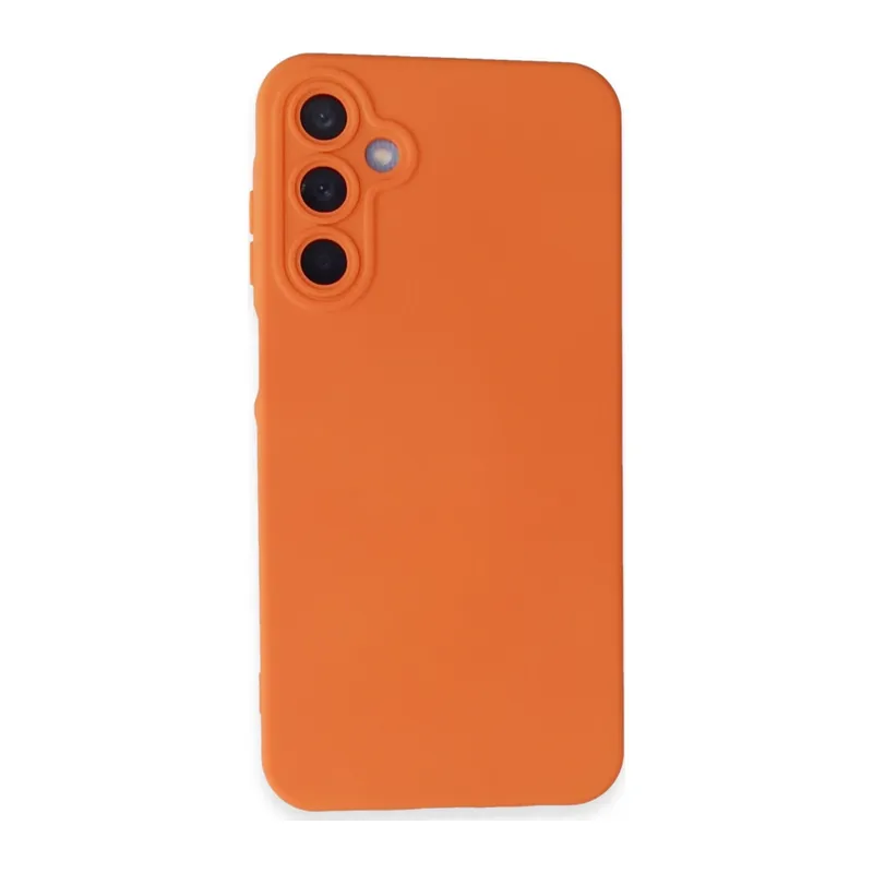 Galaxy A05s Kılıf Nano İçi Kadife Silikon - Turuncu