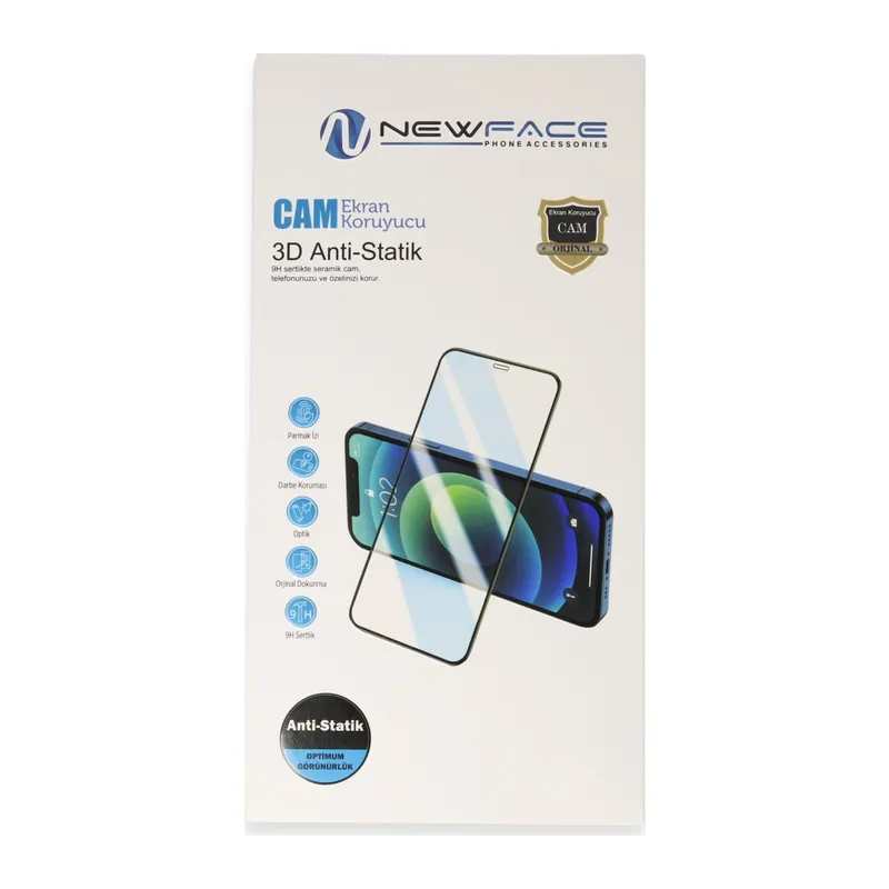 Xiaomi Mi 15t Pro 3d Antistatik Cam Ekran Koruyucu - Siyah