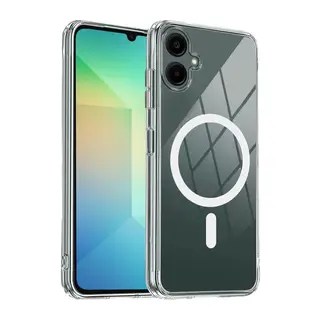 Galaxy A07 4g Combo Sert Şeffaf Magsafe Kapak - Şeffaf