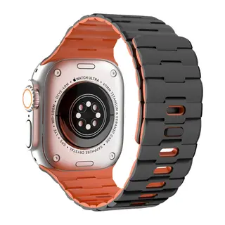 Watch Ultra 49mm Wowen Kordon (saat Değildir) - Siyah-turuncu