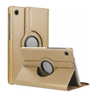 Galaxy Tab A11 360 Tablet Deri Kılıf - Gold
