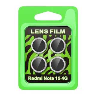 Xiaomi Redmi Note 15 4g Raze Metal Kamera Lens - Gümüş