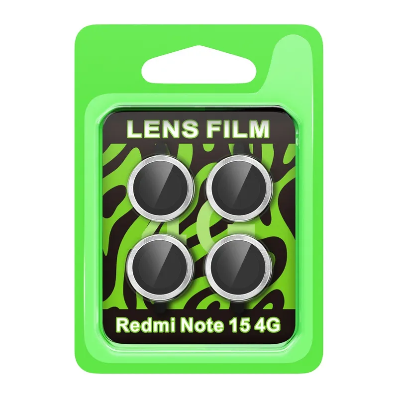 Xiaomi Redmi Note 15 4g Raze Metal Kamera Lens - Gümüş