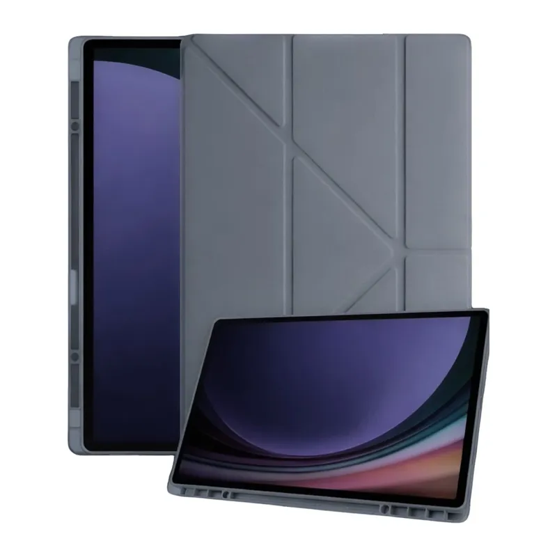 Galaxy Tab A11 Kalemlikli Mars Tablet Kılıfı - Koyu Gri