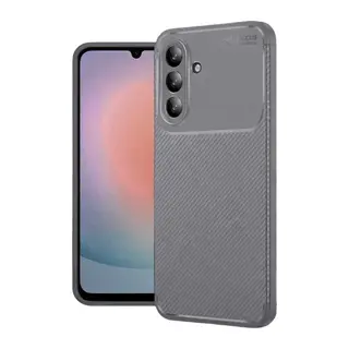 Galaxy A36 Kılıf Auto Focus Karbon Kapak - Gri