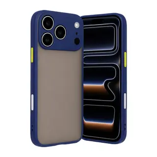 İphone 17 Pro Max Kılıf Montreal Silikon Kapak - Lacivert