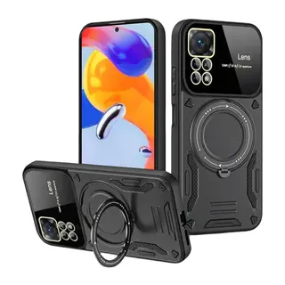 Realme 11 Pro Plus Joy Lens Standlı Kapak - Siyah
