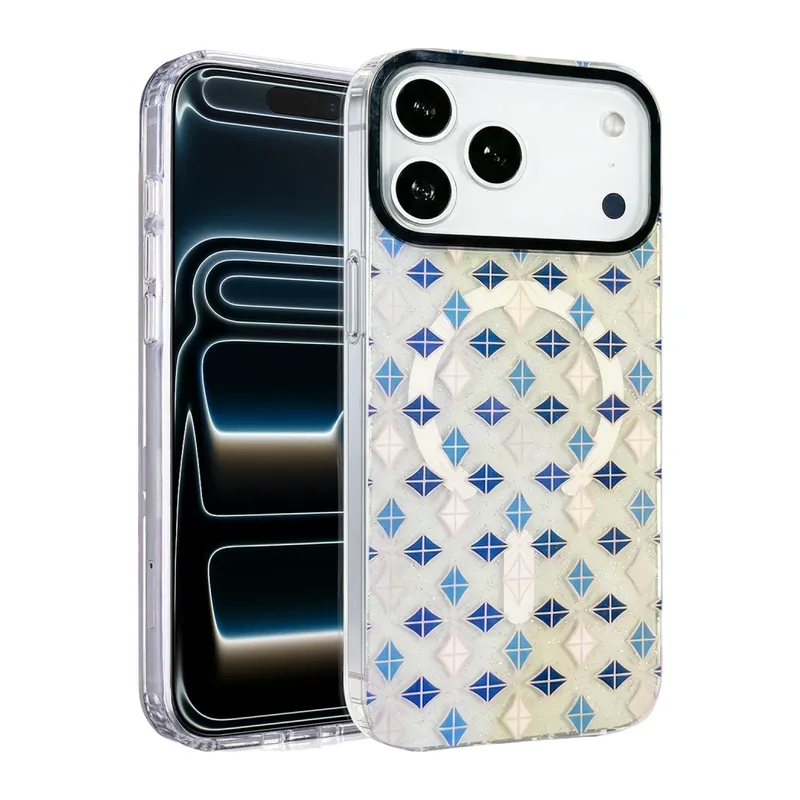 Onegif İphone 17 Pro Max/18 Pro Max Desina Magsafe Kapak - Desen 4