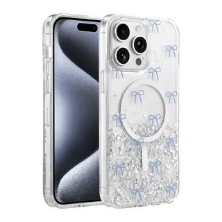 Onegif İphone 14 Pro Max Misk Simli Magsafe Kapak - Desen 3