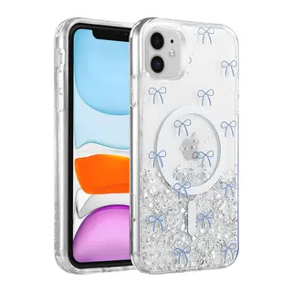 Onegif İphone 11 Misk Simli Magsafe Kapak - Desen 3