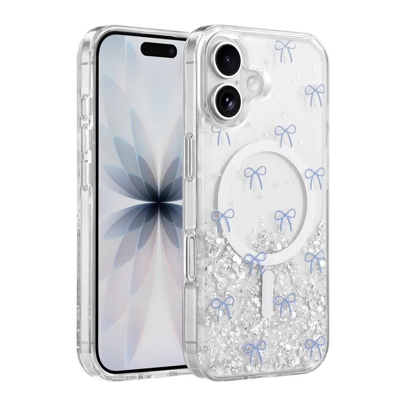 Onegif İphone 16 Misk Simli Magsafe Kapak - Desen 3