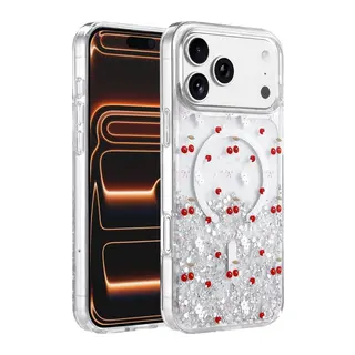 Onegif İphone 17 Pro/18 Pro Misk Simli Magsafe Kapak - Desen 5