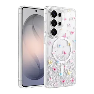 Onegif Galaxy S26 Ultra Misk Simli Magsafe Kapak - Desen 4