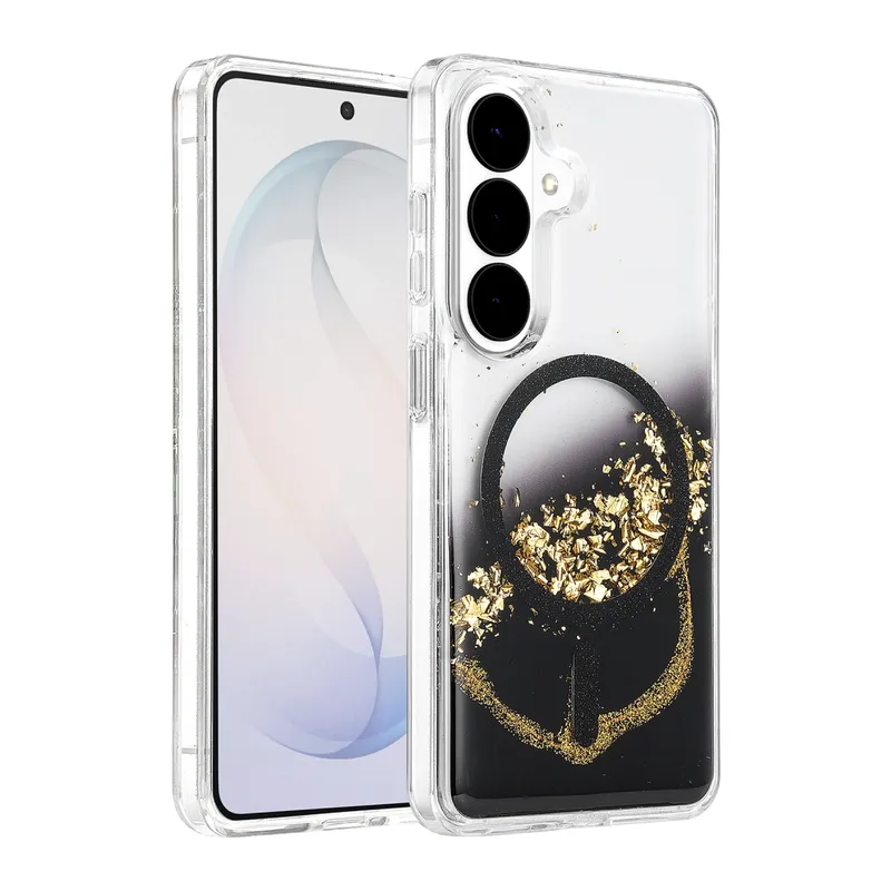 Onegif Galaxy S26 Lotus Simli Magsafe Kapak - Siyah