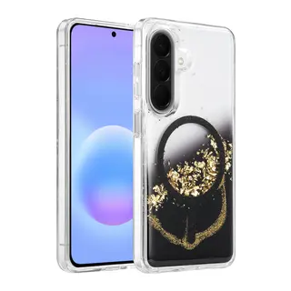 Onegif Galaxy A37 5g Lotus Simli Magsafe Kapak - Siyah