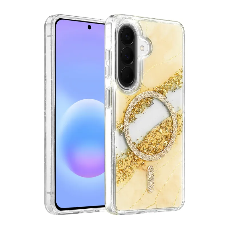 Onegif Galaxy A57 5g Lotus Simli Magsafe Kapak - Gümüş