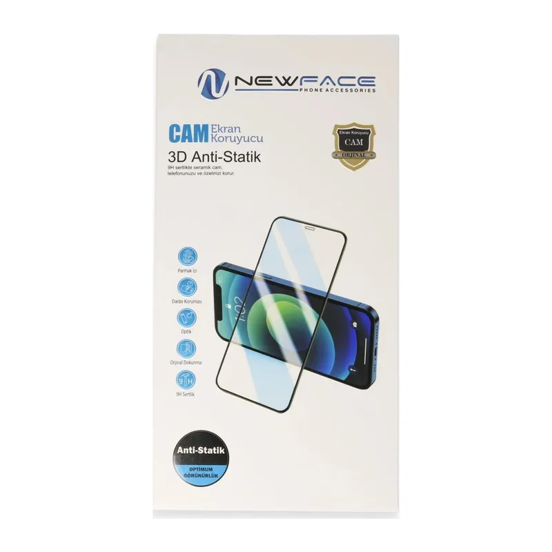 Huawei Honor 600 3d Antistatik Cam Ekran Koruyucu - Şeffaf