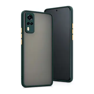 Vivo Y53s Kılıf Montreal Silikon Kapak - Yeşil
