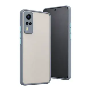 Vivo Y53s Kılıf Montreal Silikon Kapak - Gri