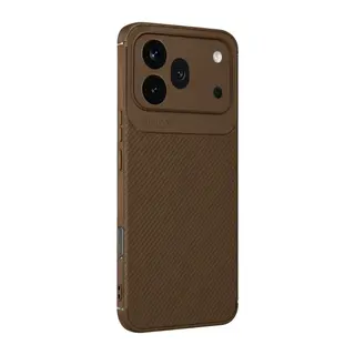 Huawei Honor 600 Pro Auto Focus Karbon Kapak - Kahverengi