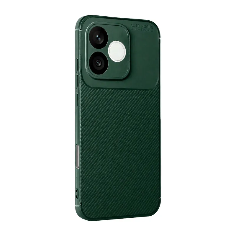 Huawei Honor 600 Lite Auto Focus Karbon Kapak - Koyu Yeşil