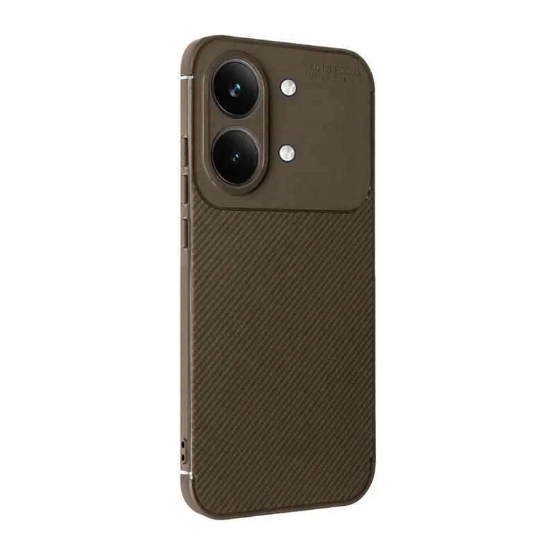 Xiaomi Poco X8 Pro Max Auto Focus Karbon Kapak - Kahverengi