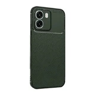 Oppo Oppo A6t 5g Auto Focus Karbon Kapak - Koyu Yeşil