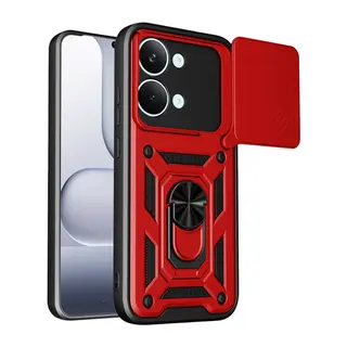 Xiaomi Poco X8 Pro Max Pars Lens Yüzüklü Silikon - Kırmızı