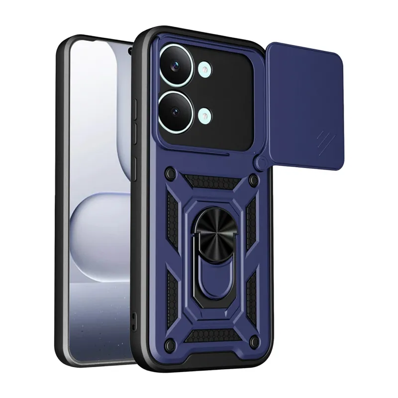 Xiaomi Poco X8 Pro Max Pars Lens Yüzüklü Silikon - Lacivert