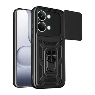 Xiaomi Poco X8 Pro Max Pars Lens Yüzüklü Silikon - Siyah