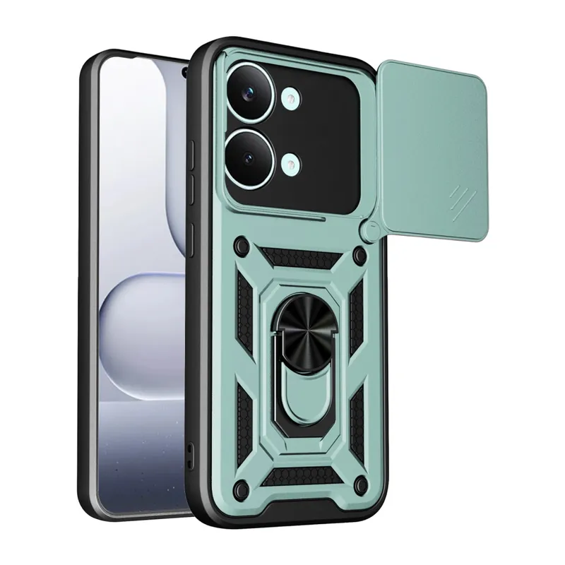 Xiaomi Poco X8 Pro Max Pars Lens Yüzüklü Silikon - Yeşil