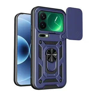 Xiaomi Mi 17 Pro Pars Lens Yüzüklü Silikon - Lacivert