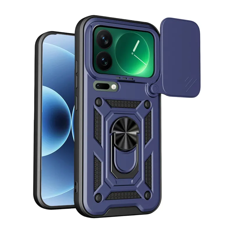 Xiaomi Mi 17 Pro Pars Lens Yüzüklü Silikon - Lacivert
