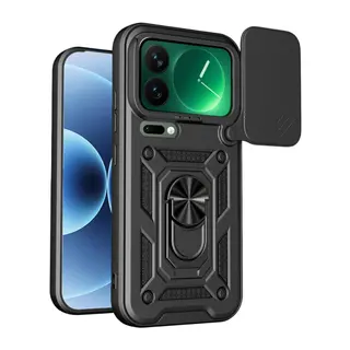 Xiaomi Mi 17 Pro Pars Lens Yüzüklü Silikon - Siyah