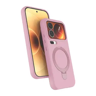 Xiaomi Mi 17 Pro Max Regal Magsafe Standlı Kapak - Açık Pembe