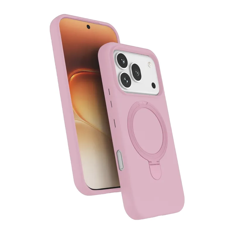 Huawei Honor 600 Regal Magsafe Standlı Kapak - Açık Pembe