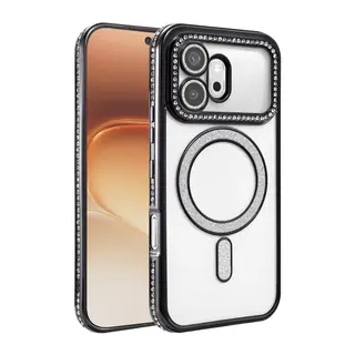 Huawei Honor 600 Joke Simli Magneticsafe Kılıf - Siyah