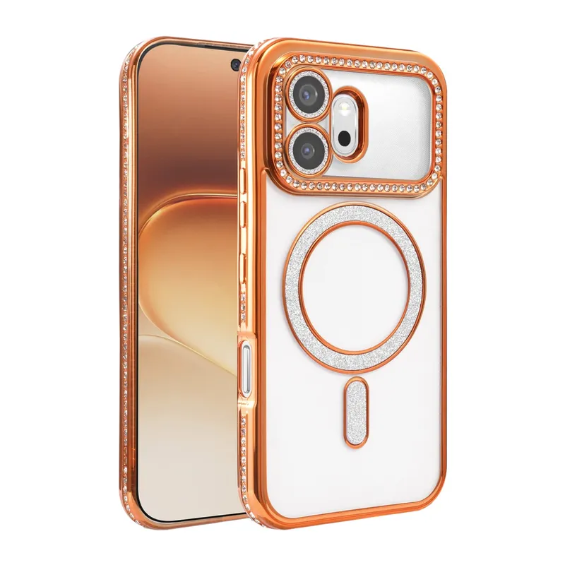 Huawei Honor 600 Joke Simli Magneticsafe Kılıf - Turuncu