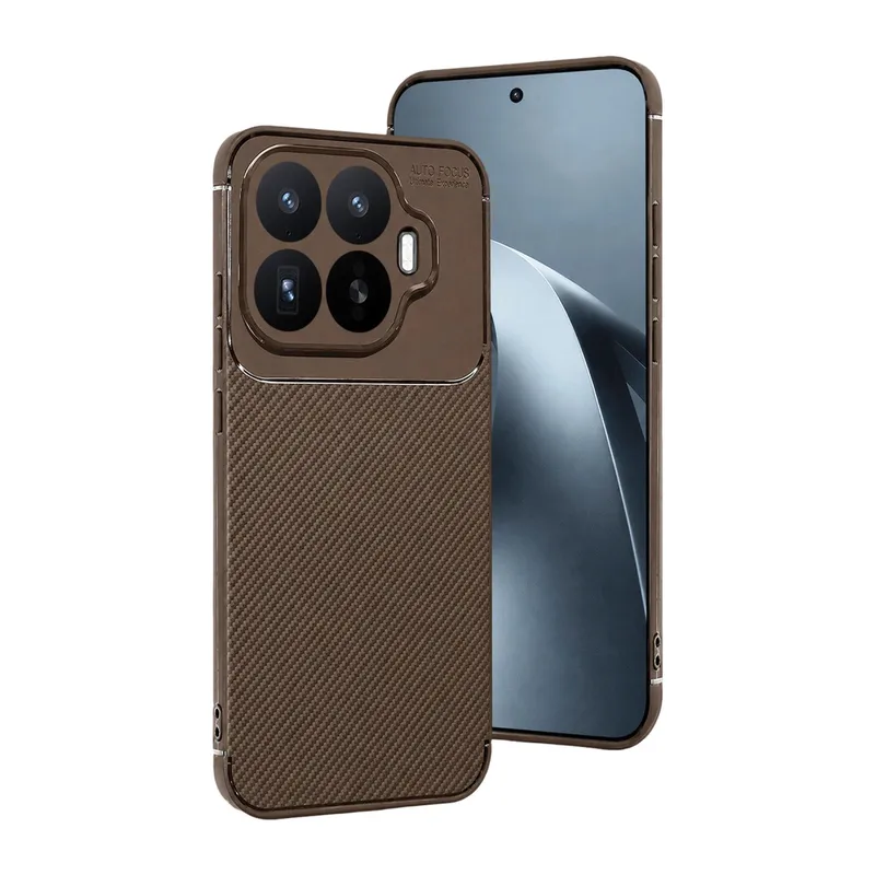 Xiaomi Mi 17t Auto Focus Karbon Kapak - Kahverengi