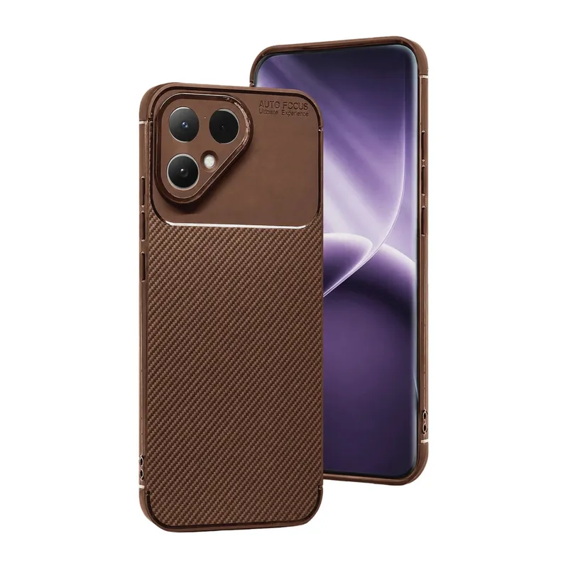 Tecno Pova Curve 2 5g Auto Focus Karbon Kapak - Kahverengi