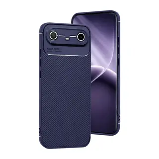 Tecno Spark Slim 5g Auto Focus Karbon Kapak - Lacivert