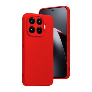 Xiaomi Mi 17t Nano İçi Kadife Silikon - Kırmızı