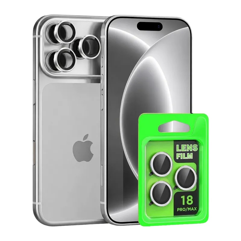 İphone 18 Pro Raze Metal Kamera Lens - Gümüş