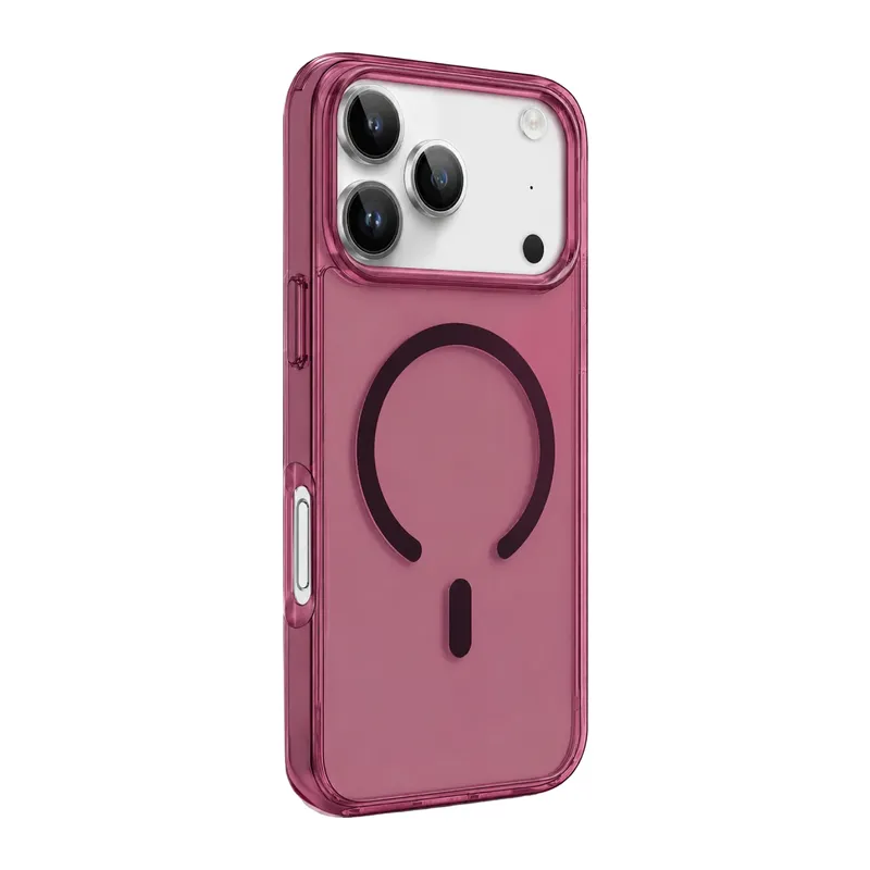 İphone 18 Pro Max Pc Real Magsafe Kapak - Bordo